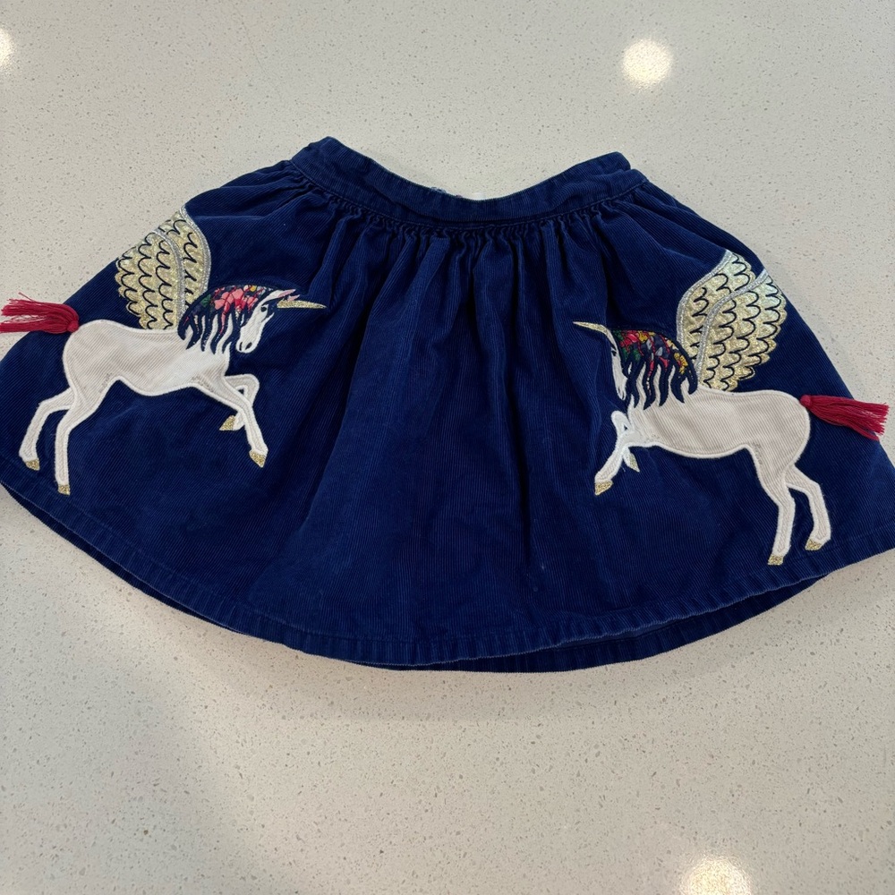 Mini Boden unicorn skirt